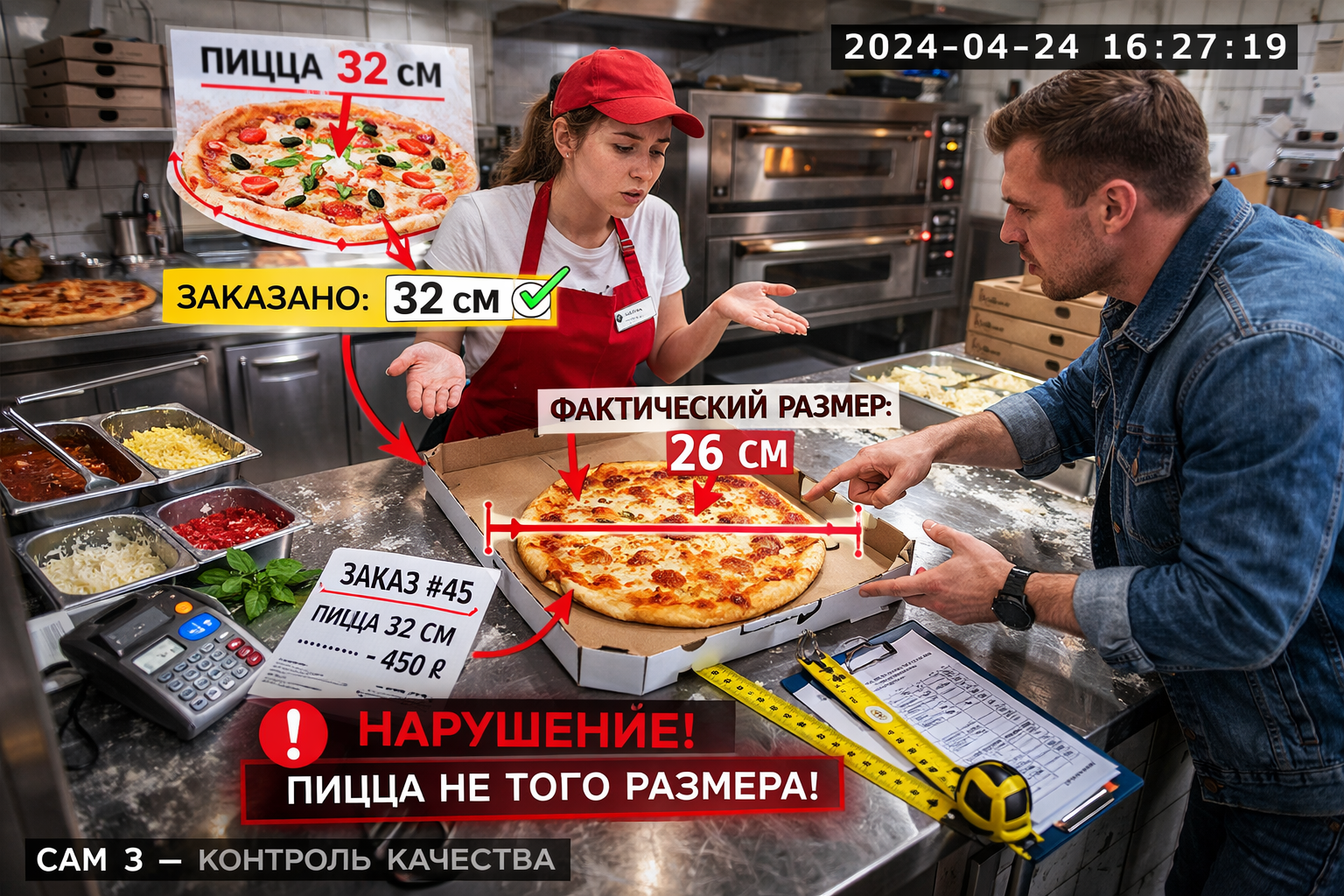 АКО: пример видеоаналитики нарушения